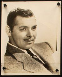 3d741 CLARK GABLE 4 8x10 stills '40s-50s cool close up and seated portraits of the leading man!