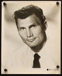 3d766 JACK PALANCE 4 8x10 stills '50s great seated smiling close ups & with knife in Kiss of Fire!