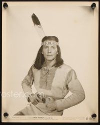 3d947 JAY SILVERHEELS 2 8x10 stills '52 the Native American actor in costume from Brave Warrior!