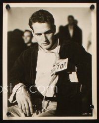 3d875 RACK 3 8x10 stills '56 great close up images of interrogated Paul Newman in uniform!