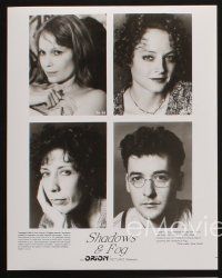 3d715 SHADOWS & FOG 5 8x10 stills '92 cool images of Woody Allen, Mia Farrow, John Cusack!