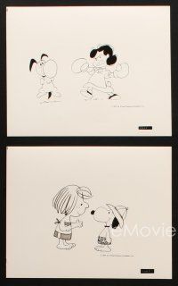 3d718 SNOOPY COME HOME 5 8x10 stills '72 Schulz art of Charlie Brown, Lucy, Snoopy & Woodstock!