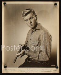 3d802 TAB HUNTER 4 8x10 stills '50s wonderful portraits with cool horse, and from Gun Belt!