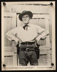 3d808 WILLIAM BISHOP 4 8x10 stills '40s-50s cowboy images, one wacky gun belt in Texas Rangers!