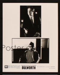 3d135 BULWORTH presskit w/ 10 stills '98 directed by Warren Beatty, cool political artwork!