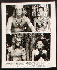 3d242 FAREWELL TO THE KING presskit w/ 7 stills '89 John Milius, Nick Nolte as king of jungle!