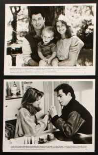 3d040 LOOK WHO'S TALKING presskit w/ 15 stills '90 Travolta & Kirstie Alley, talking babies!