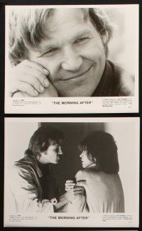 3d258 MORNING AFTER presskit w/ 7 stills '86 Sidney Lumet, wild images of Jane Fonda & Jeff Bridges!