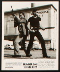3d366 NUMBER ONE WITH A BULLET presskit w/ 5 stills '87 Robert Carradine, Billy Dee Williams!