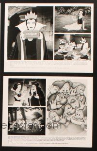 3d386 SNOW WHITE & THE SEVEN DWARFS presskit w/ 4 stills R93 Disney animated cartoon fantasy classic