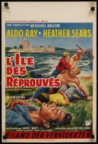 3e670 FOUR DESPERATE MEN Belgian '60 Aldo Ray, Heather Sears, I'll blow the whole city to hell!