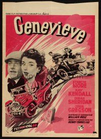 3e674 GENEVIEVE Belgian '53 English car racing classic, have you rolling down the British Isles!