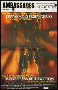 3e690 INVASION OF THE BODY SNATCHERS Belgian '78 Kaufman classic remake of deep space invaders!