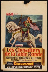 3e695 KNIGHTS OF THE ROUND TABLE Belgian '54 Robert Taylor as Lancelot, Ava Gardner as Guinevere!
