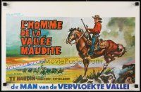 3e706 MAN OF THE CURSED VALLEY Belgian '65 L'uomo della valle maledetta, Ty Hardin on horseback!