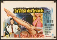 3e709 MARLOWE Belgian '69 sexy woman's legs & James Garner with booze and gun in hands!
