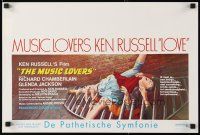 3e714 MUSIC LOVERS Belgian '71 directed by Ken Russell, different art of Glenda Jackson attacked!