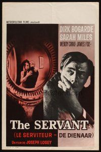 3e728 SERVANT Belgian '64 Dirk Bogarde, written by Harold Pinter, directed by Joseph Losey!