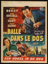 3e742 UNDERTOW Belgian '49 every bullet in Chicago had Scott Brady's name on it, film noir!