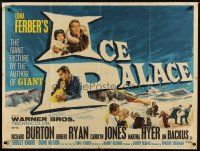 3e374 ICE PALACE British quad '60 Richard Burton, Robert Ryan, from the novel by Edna Ferber!