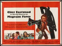 3e383 MAGNUM FORCE British quad '73 Clint Eastwood is Dirty Harry pointing his huge gun!