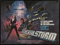 3e386 METALSTORM British quad '83 Charles Band 3-D sci-fi, high noon at the end of the Universe!