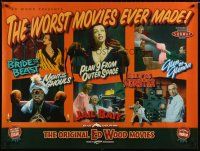 3e399 ORIGINAL ED WOOD MOVIES British quad '90s Plan 9 From Outer Space, Glen or Glenda & more!