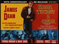 3e406 REBEL WITHOUT A CAUSE advance British quad R05 James Dean was a bad boy from a good family!