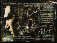 3e410 SPIDER DS British quad '02 David Cronenberg, Ralph Fiennes, cool web image!