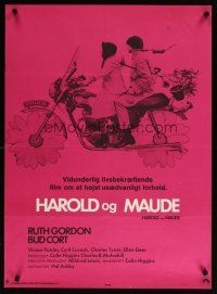 3e781 HAROLD & MAUDE Danish '73 Ruth Gordon, Bud Cort is equipped to deal w/life!