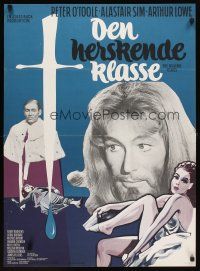 3e810 RULING CLASS Danish '74 crazy Peter O'Toole thinks he is Jesus, directed by Peter Medak