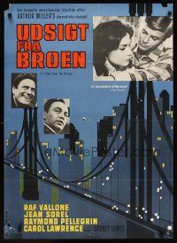 3e840 VIEW FROM THE BRIDGE Danish '62 Vallone, Arthur Miller's towering drama of love & obsession!