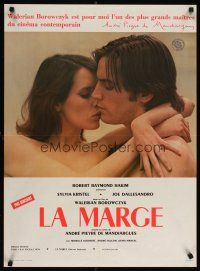 3e259 MARGIN style A French 23x32 '76 close up of sexy naked Sylvia Kristel & with Joe Dallesandro!