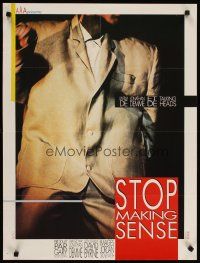3e271 STOP MAKING SENSE French 23x32 '85 Jonathan Demme, Talking Heads, David Byrne's suit!