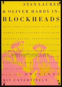 3e061 BLOCK-HEADS German R90s Stan Laurel & Oliver Hardy, Hal Roach!
