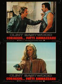 3e125 SUDDEN IMPACT set of 7 Italian photobustas '84 Clint Eastwood is at it again as Dirty Harry!