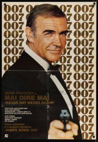 3e110 NEVER SAY NEVER AGAIN Italian lrg pbusta '83 cool image of Sean Connery as James Bond 007!