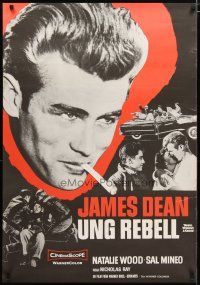 3e081 REBEL WITHOUT A CAUSE Swedish R68 Nicholas Ray, James Dean was a bad boy from a good family!