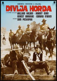 3e231 WILD BUNCH Yugoslavian R80s Sam Peckinpah cowboy classic, William Holden & Ernest Borgnine!