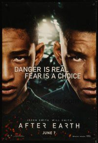 3f031 AFTER EARTH teaser DS 1sh '13 image of Will Smith & son Jaden Smith!
