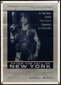 3f032 AFTER THE FALL OF NEW YORK 1sh '84 mankind will prevail if it can survive the year 2019!