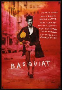 3f072 BASQUIAT DS 1sh '97 Jeffrey Wright as Jean Michel Basquiat, directed by Julian Schnabel!