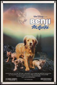 3f094 BENJI THE HUNTED 1sh '87 great close up of Disney Border Terrier & cougar cub!