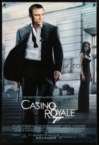 3f138 CASINO ROYALE advance 1sh '06 Daniel Craig as James Bond & sexy Eva Green!