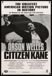 3f153 CITIZEN KANE 1sh R98 some called Orson Welles a hero, others called him a heel!