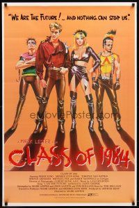 3f155 CLASS OF 1984 int'l 1sh '82 art of bad punk teens, we are the future & nothing can stop us!