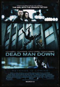 3f197 DEAD MAN DOWN advance DS 1sh '13 Colin Farrell, Noomi Rapace, Terrence Howard, revenge!