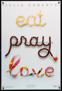 3f221 EAT PRAY LOVE teaser DS 1sh '10 Ryan Murphy directed, Julia Roberts, James Franco!