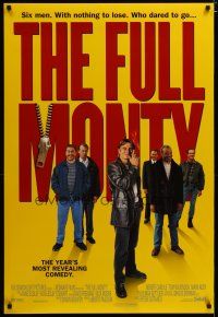 3f277 FULL MONTY style B int'l DS 1sh '97 Peter Cattaneo, Robert Carlyle, male strippers!