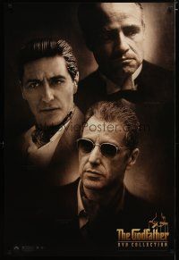 3f294 GODFATHER DVD COLLECTION video 1sh '01 cool close-up images of Marlon Brando & Al Pacino!